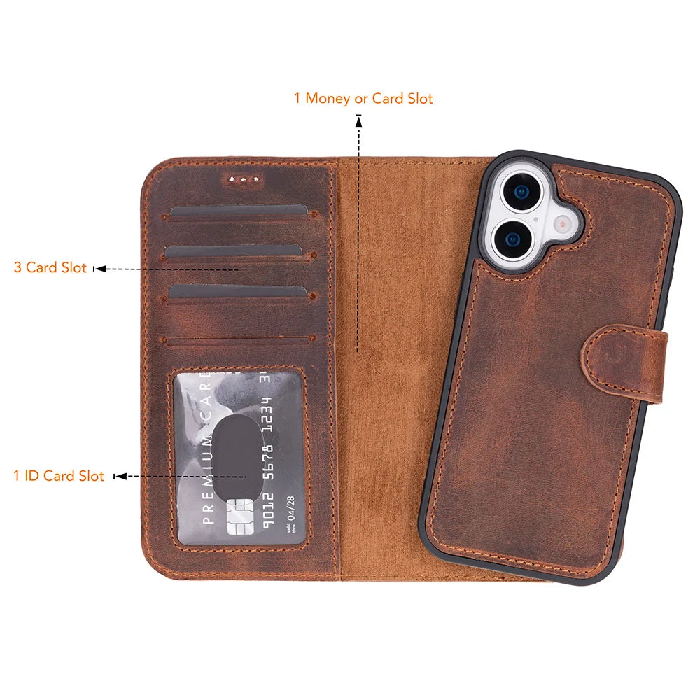 Magic iPhone  17 Leather Detachable Wallet Case