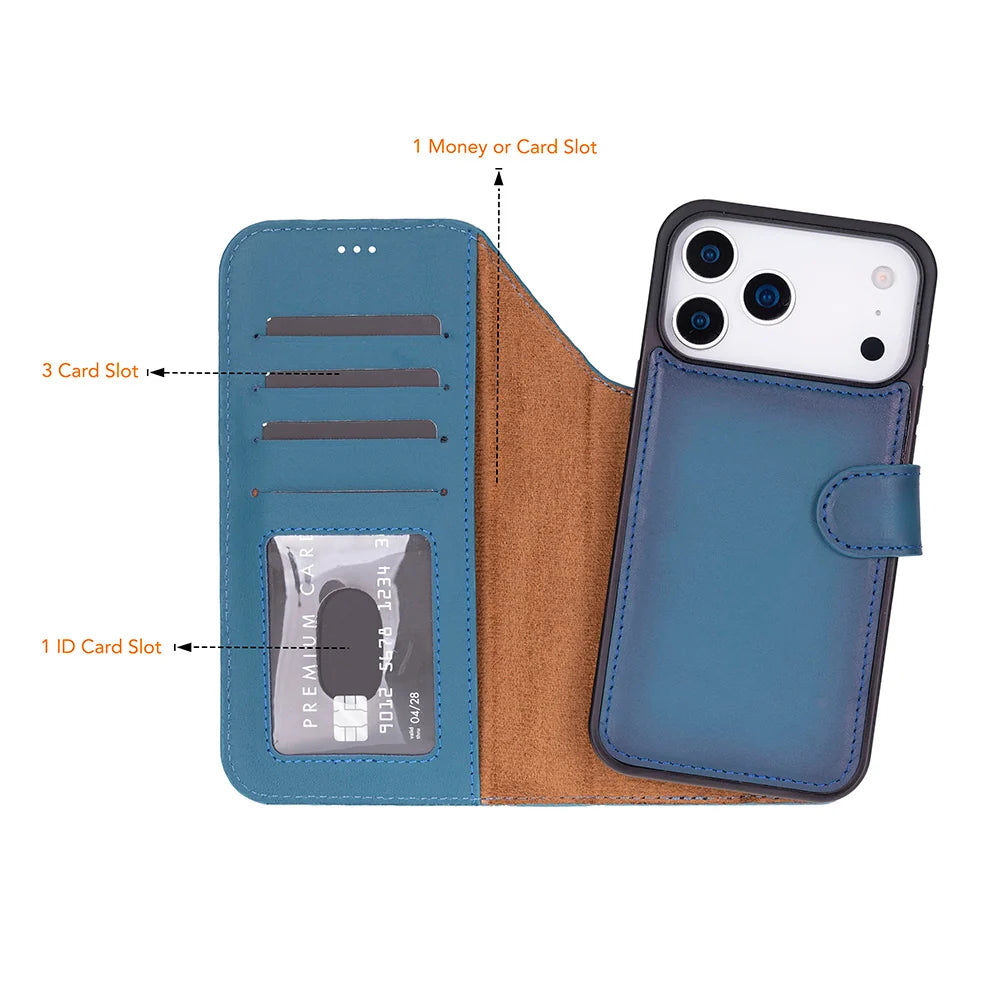 Magic iPhone 18 Pro / 17 Pro Leather Detachable Wallet Case