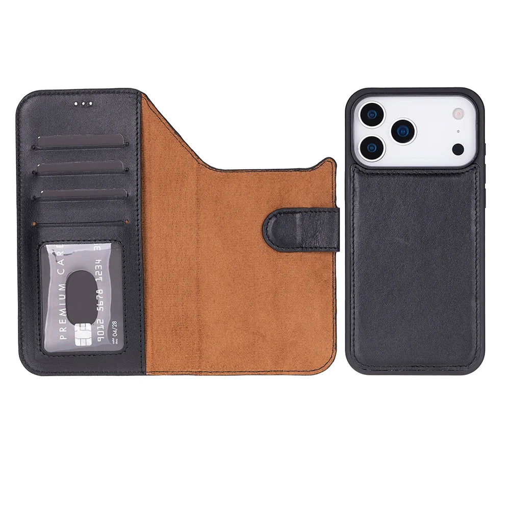 Magic iPhone 18 Pro Max / 17 Pro Max Leather Detachable Wallet Case
