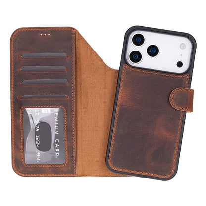 Magic iPhone 18 Pro / 17 Pro Leather Detachable Wallet Case