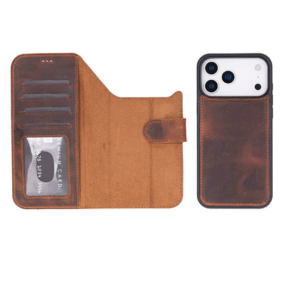 Magic iPhone 18 Pro Max / 17 Pro Max Leather Detachable Wallet Case