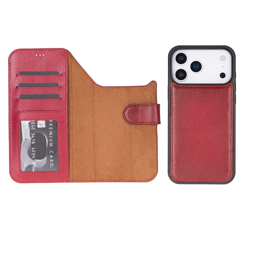 Magic iPhone 18 Pro Max / 17 Pro Max Leather Detachable Wallet Case