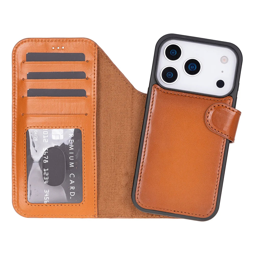 Magic iPhone 18 Pro / 17 Pro Leather Detachable Wallet Case