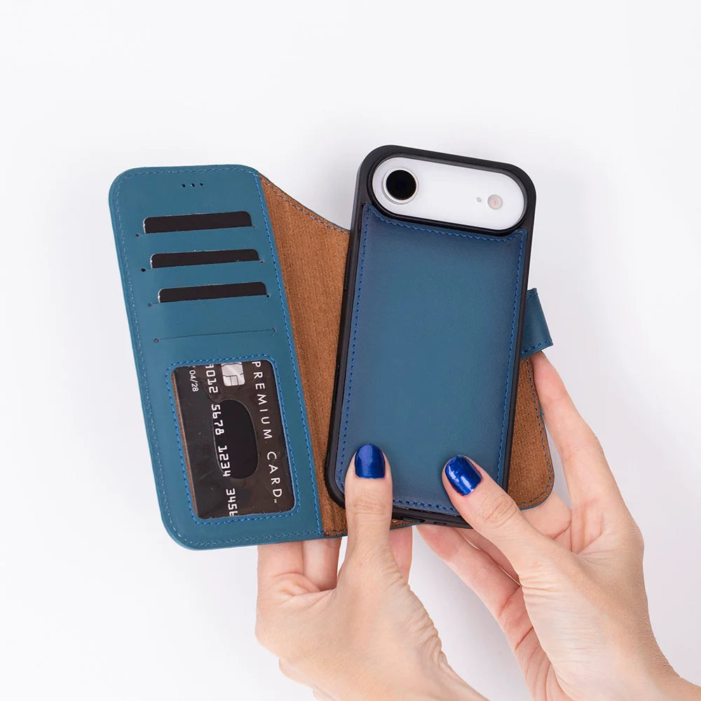 Magic iPhone 17 Air Leather Detachable Wallet Case