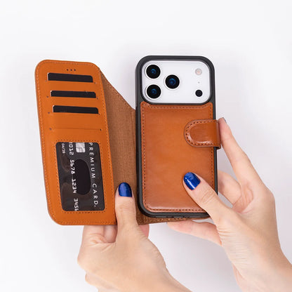 Magic iPhone 18 Pro / 17 Pro Leather Detachable Wallet Case