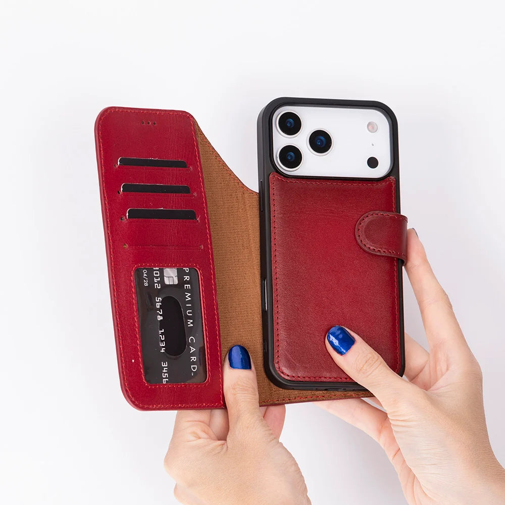 Magic iPhone 18 Pro Max / 17 Pro Max Leather Detachable Wallet Case
