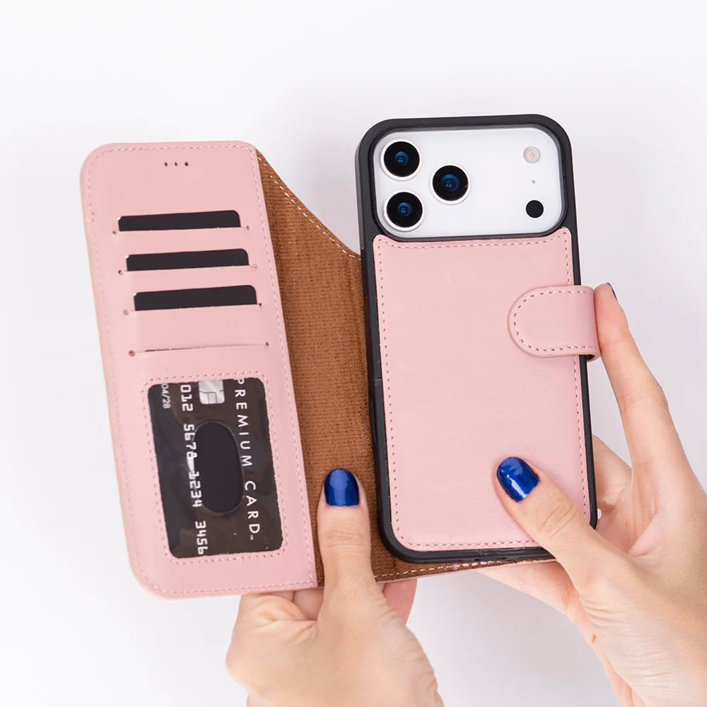 Magic iPhone 18 Pro Max / 17 Pro Max Leather Detachable Wallet Case