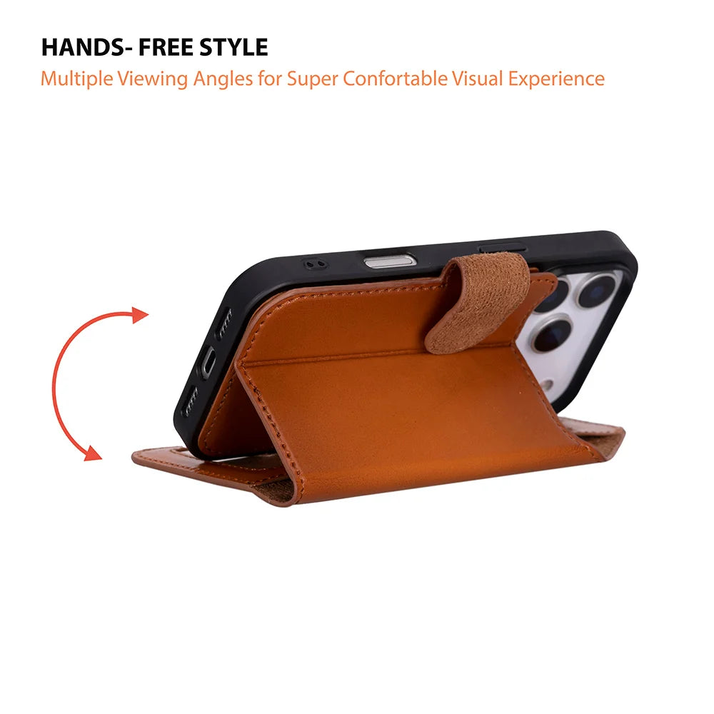 Magic iPhone 18 Pro Max / 17 Pro Max Leather Detachable Wallet Case