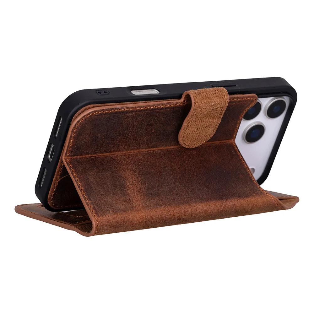 Magic iPhone 18 Pro Leather Detachable Wallet Case
