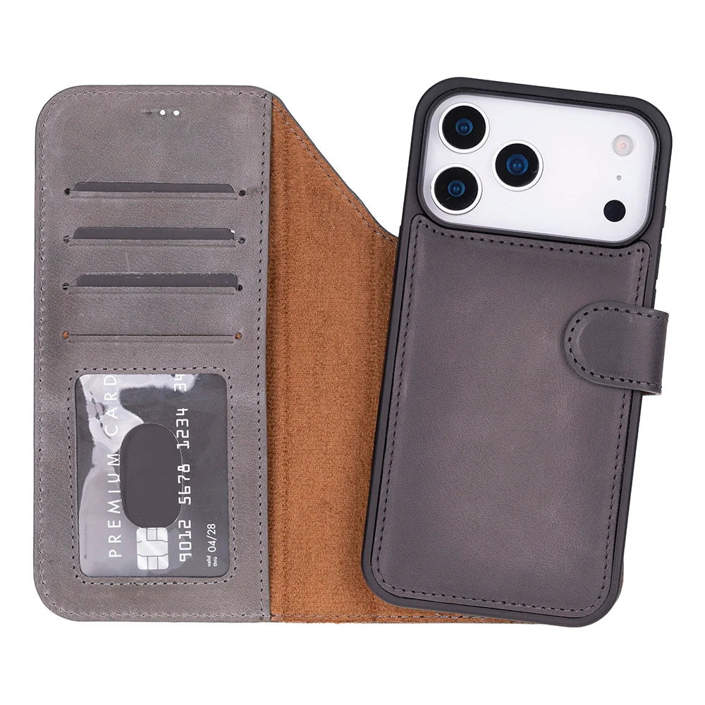 Magic iPhone 18 Pro Max / 17 Pro Max Leather Detachable Wallet Case