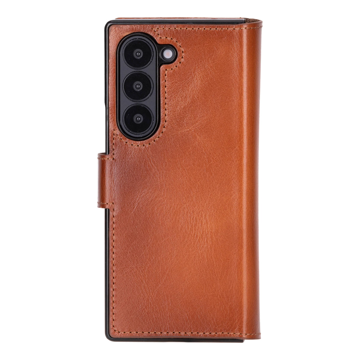 ID Folio Leder Wallet Case für Samsung Galaxy Z Fold 6 aus echtem Leder