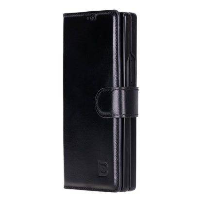 ID Folio Leder Wallet Case für Samsung Galaxy Z Fold 6 aus echtem Leder