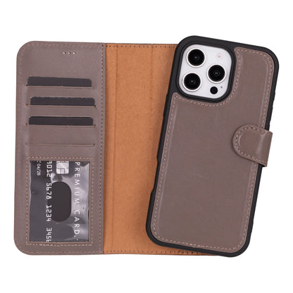 Magic iPhone 16 Pro Detachable Leather Wallet Case