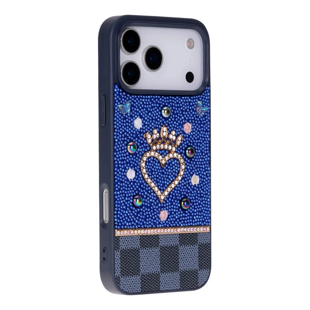 Vissel Heart Crystal Luxury Case for iPhone 18 Pro Max / 17 Pro Max