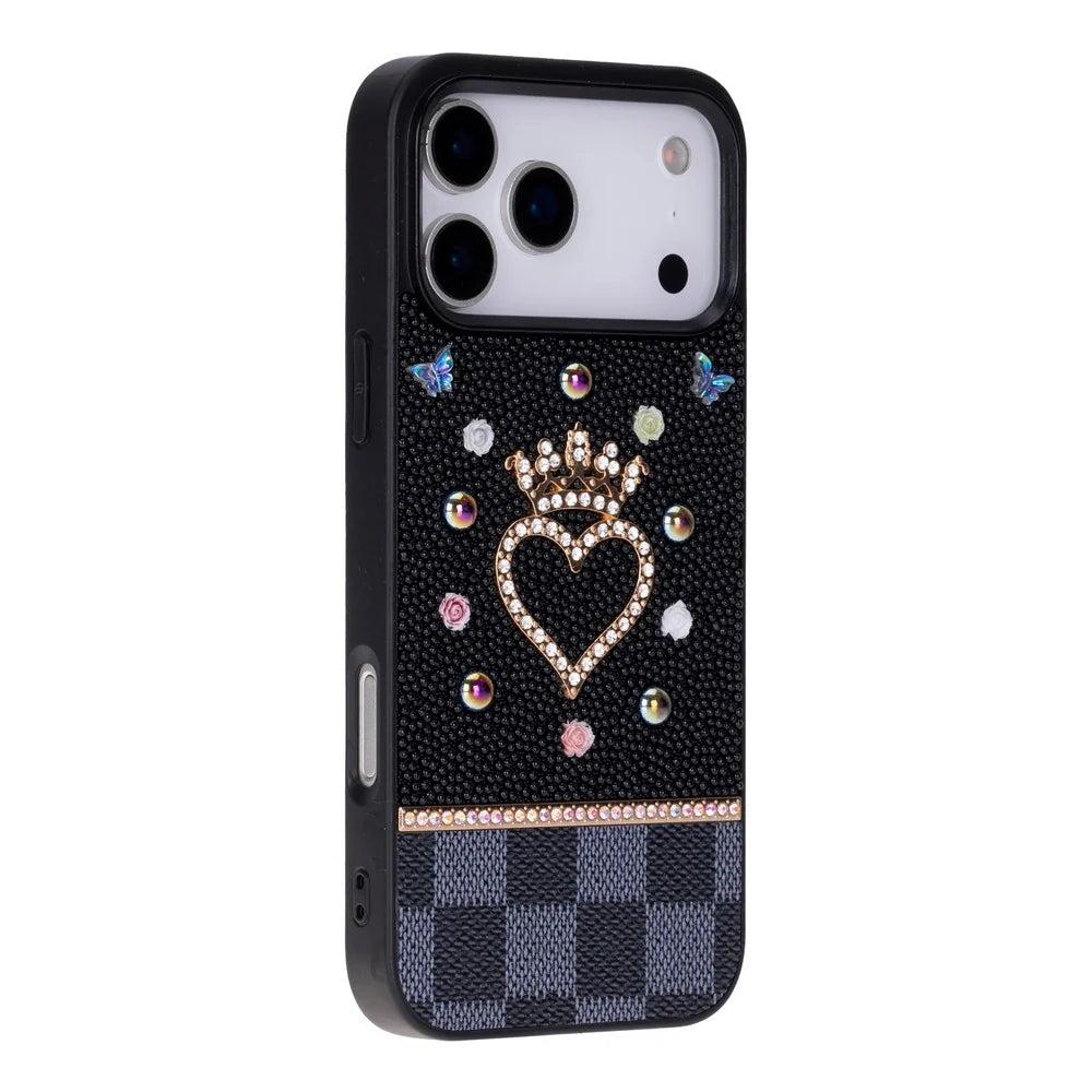 Vissel Heart Crystal Luxury Case for iPhone 18 Pro Max / 17 Pro Max