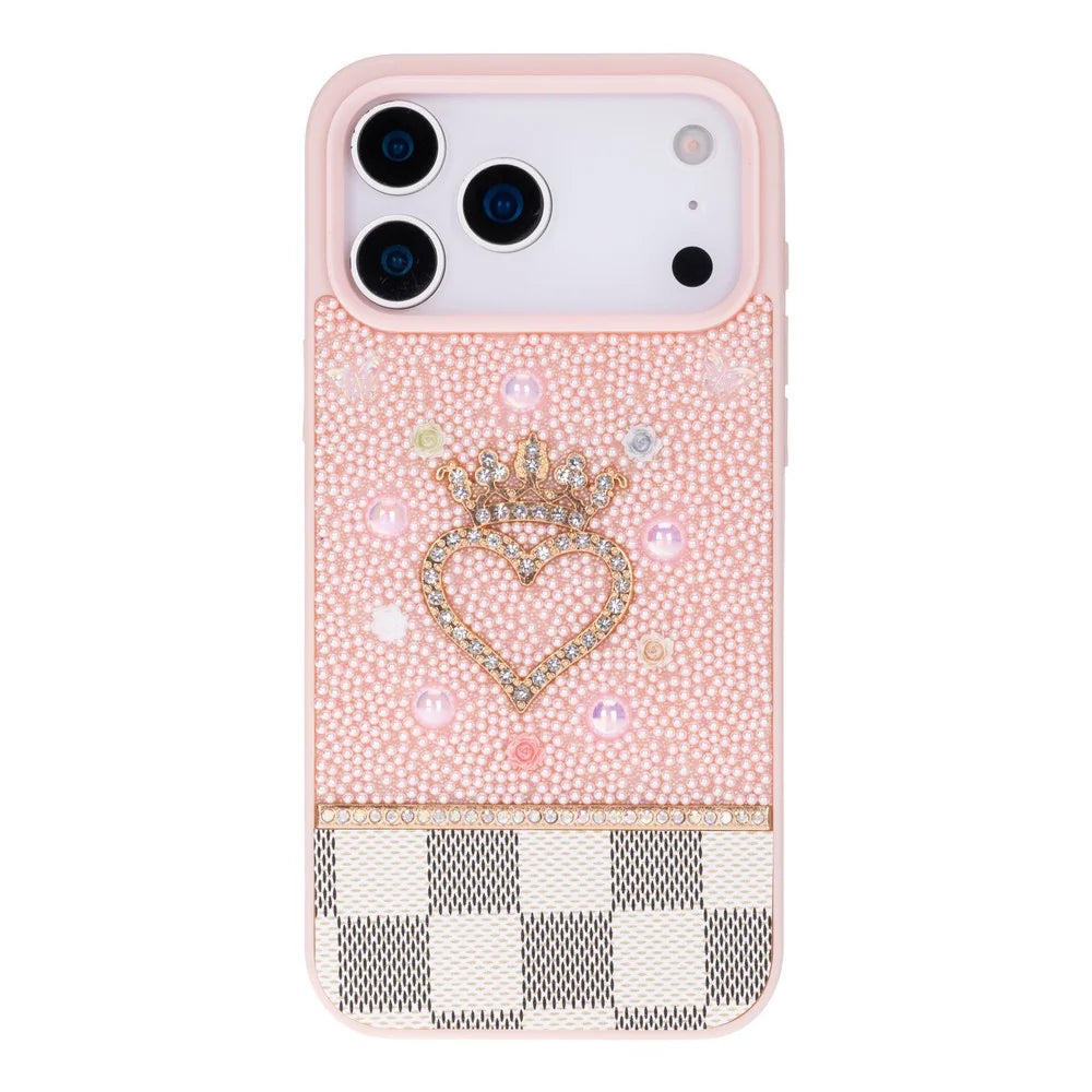 Vissel Heart Crystal Luxury Case for iPhone 18 Pro Max / 17 Pro Max