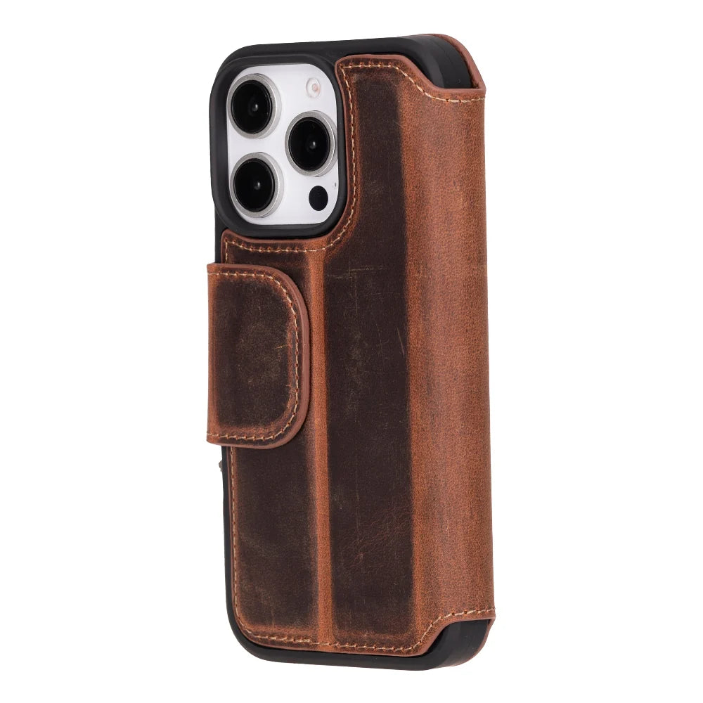 Firenze iPhone 16 Pro Max Leather Folio Case