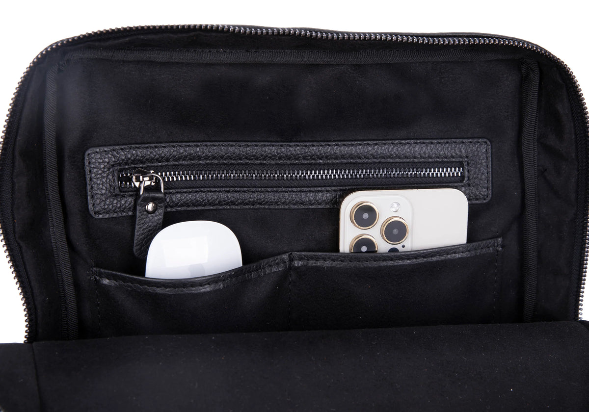 Hidden Castle Leather Backpack