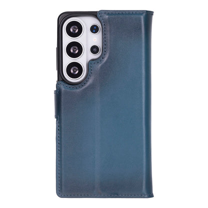 Magic Abnehmbar Leder Wallet Case für Samsung Galaxy S26 Ultra aus echtem Leder