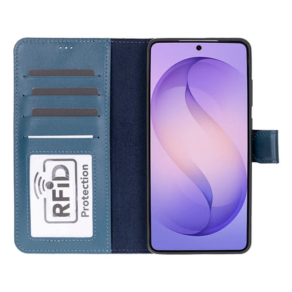 Magic Abnehmbar Leder Wallet Case für Samsung Galaxy S26 Ultra aus echtem Leder