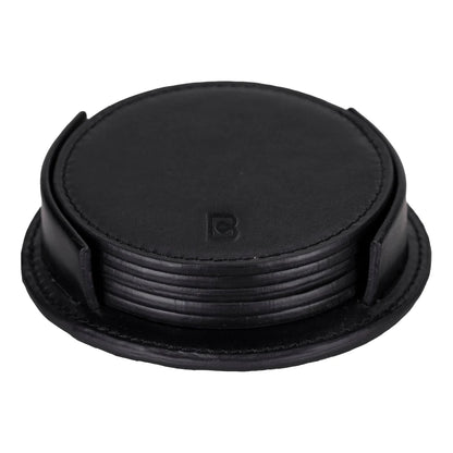 Lavion Leather Cup Coaster Set
