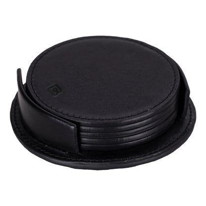 Lavion Leather Cup Coaster Set