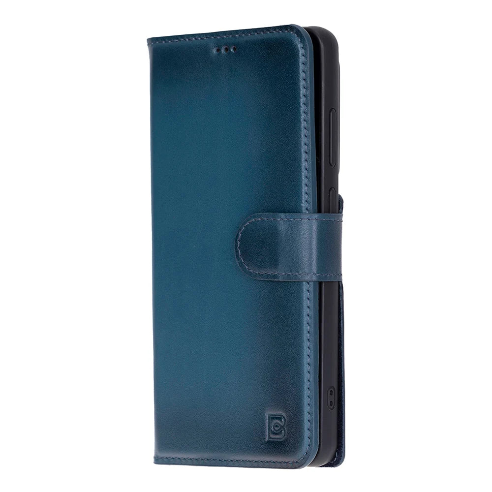 Magic Abnehmbar Leder Wallet Case für Samsung Galaxy S26 aus echtem Leder