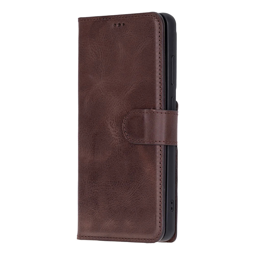 Magic Abnehmbar Leder Wallet Case für Samsung Galaxy S26 aus echtem Leder