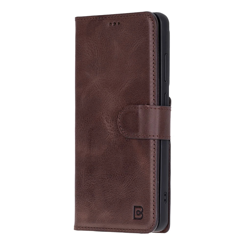 Magic Abnehmbar Leder Wallet Case für Samsung Galaxy S26 Ultra aus echtem Leder