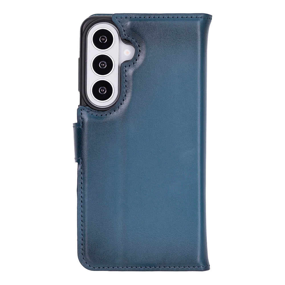 Magic Abnehmbar Leder Wallet Case für Samsung Galaxy S26 aus echtem Leder
