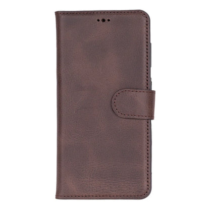 Magic Abnehmbar Leder Wallet Case für Samsung Galaxy S26 Plus aus echtem Leder