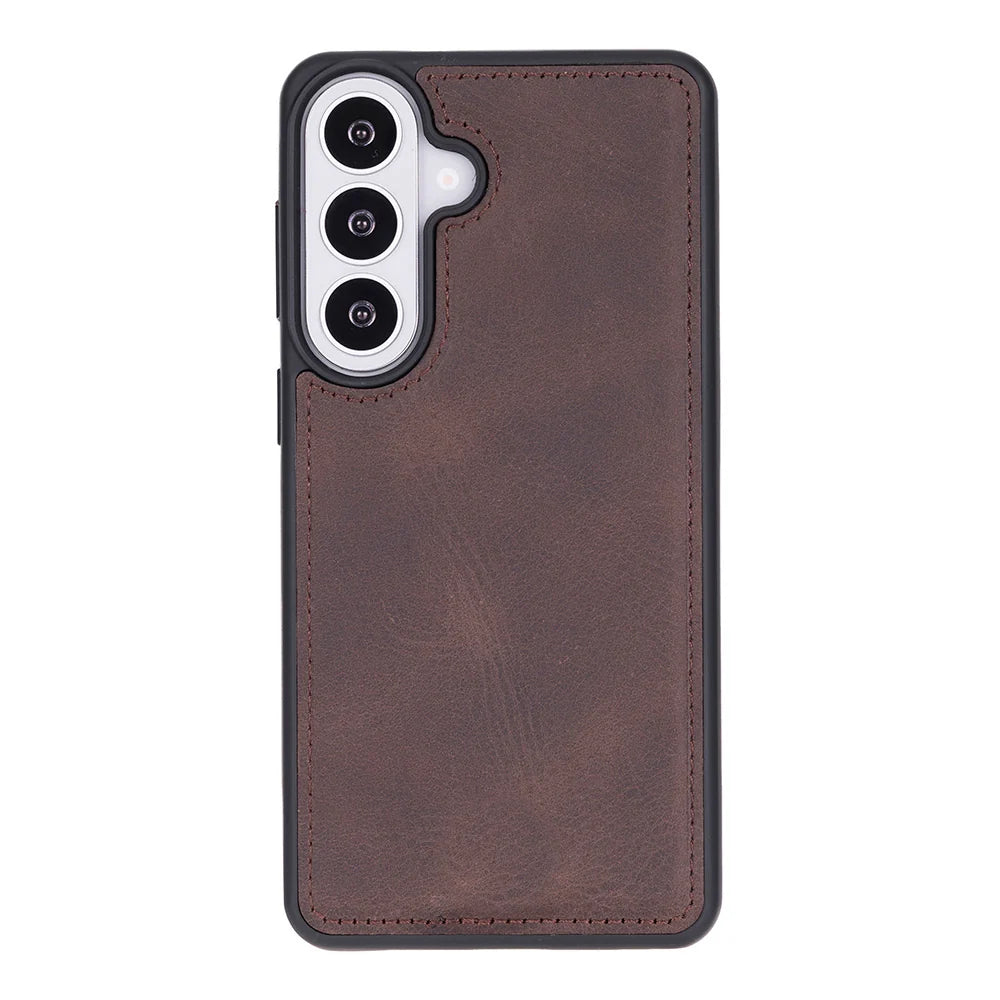 Magic Abnehmbar Leder Wallet Case für Samsung Galaxy S26 Plus aus echtem Leder