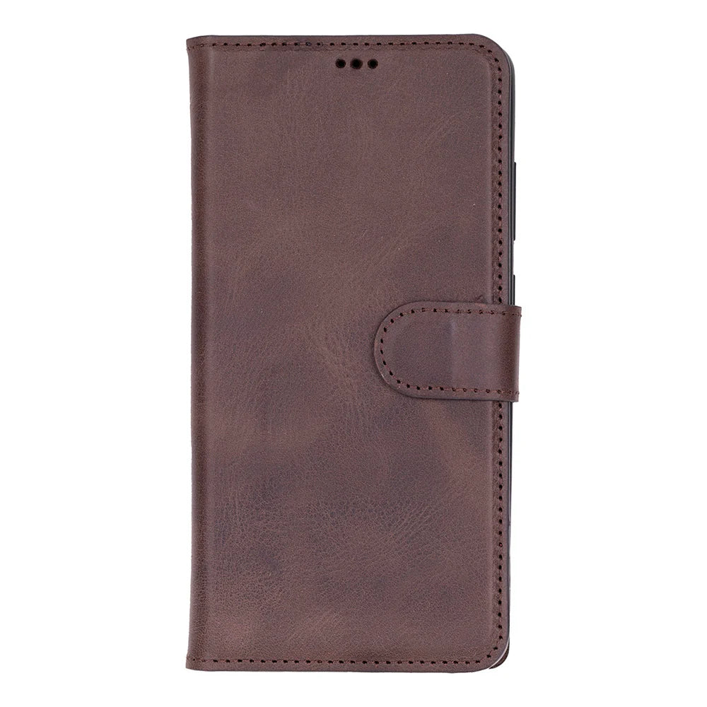 Magic Abnehmbar Leder Wallet Case für Samsung Galaxy S26 Ultra aus echtem Leder