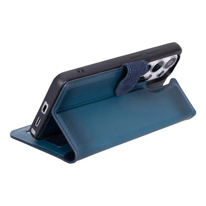 Magic Abnehmbar Leder Wallet Case für Samsung Galaxy S26 Ultra aus echtem Leder