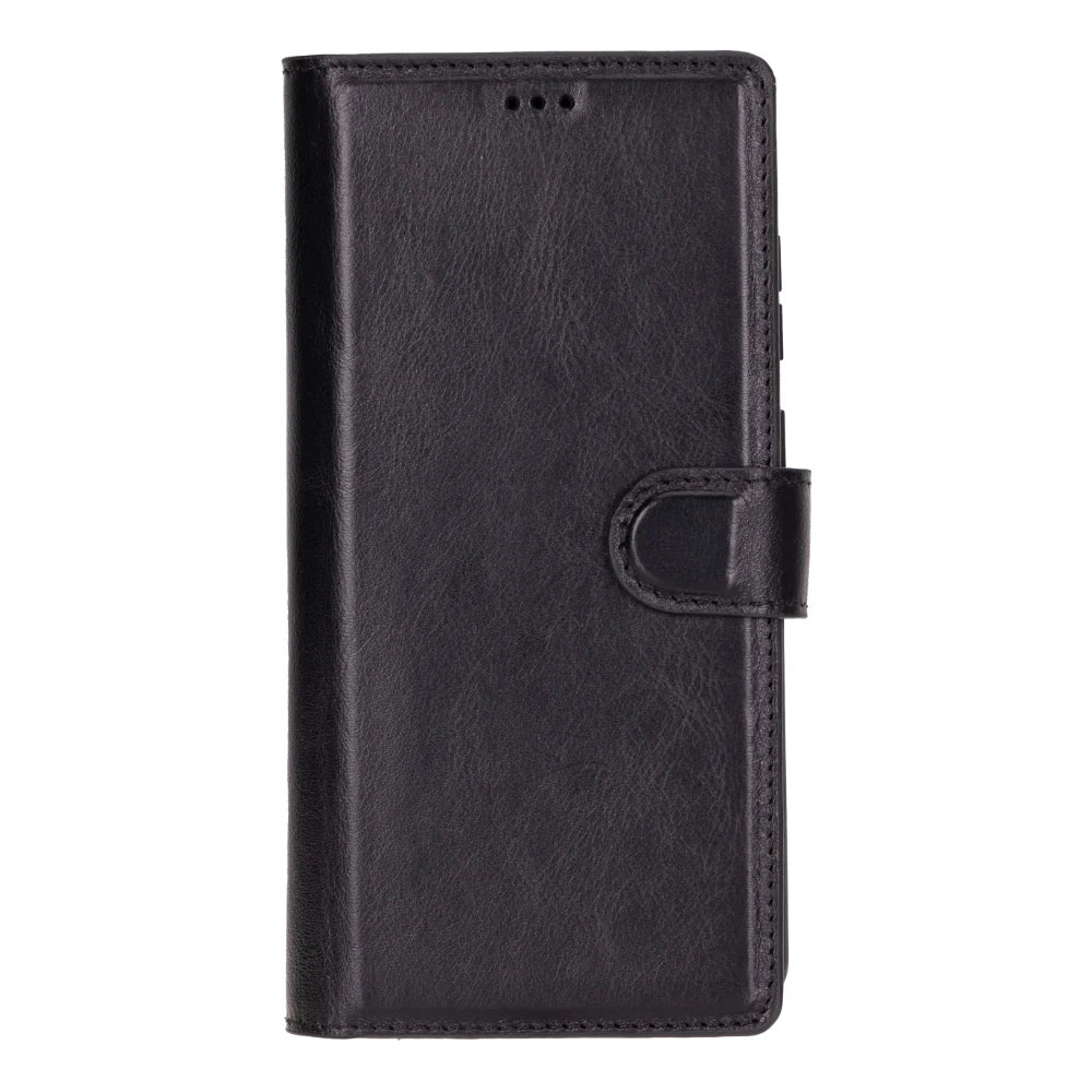 Magic Abnehmbar Leder Wallet Case für Samsung Galaxy S25 Ultra aus echtem Leder