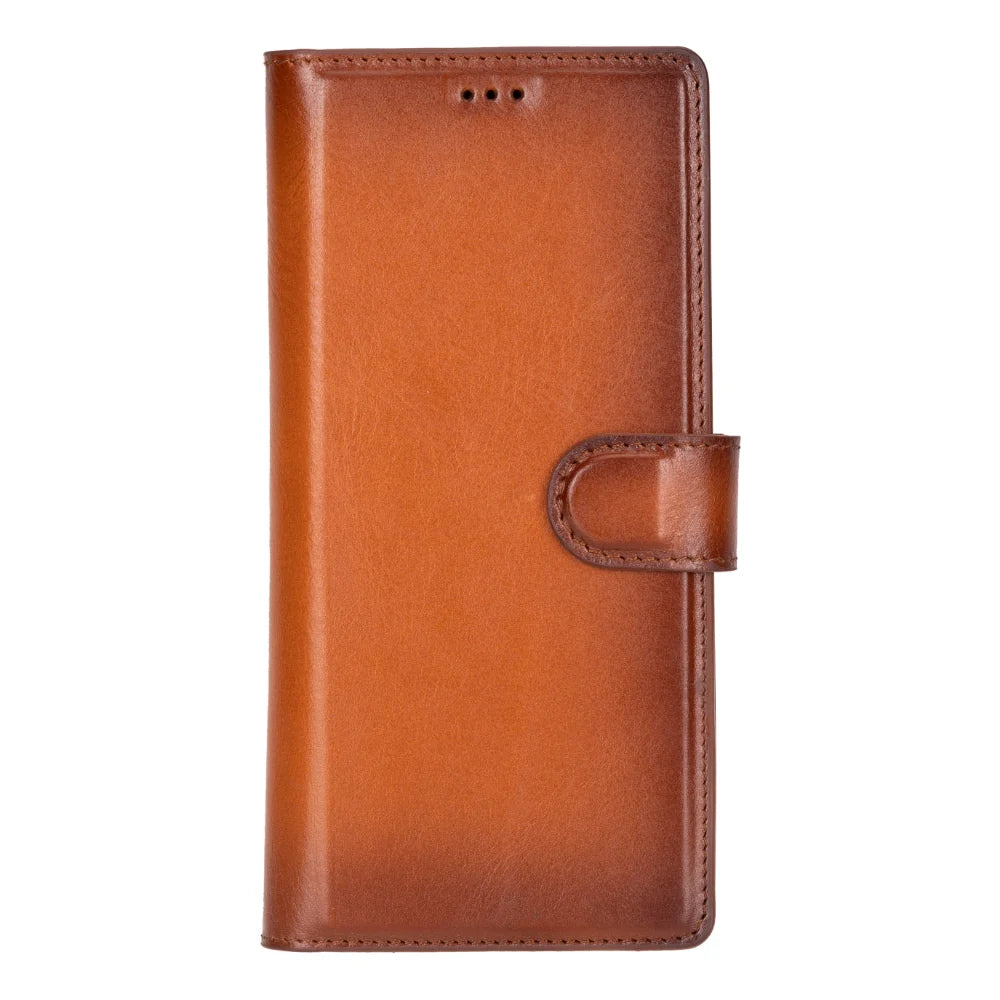 Magic Abnehmbar Leder Wallet Case für Samsung Galaxy S25 Ultra aus echtem Leder