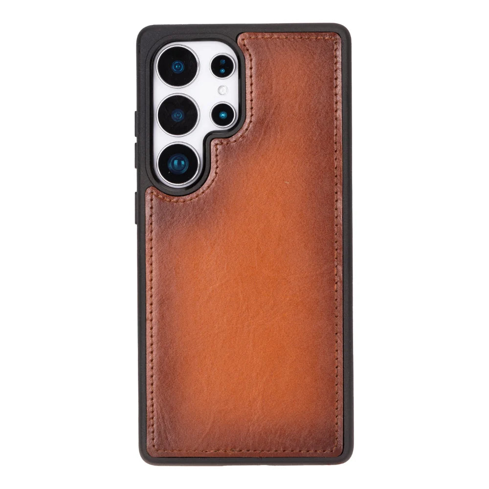 Magic Abnehmbar Leder Wallet Case für Samsung Galaxy S25 Ultra aus echtem Leder