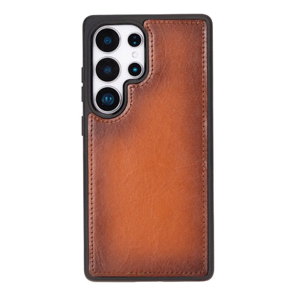 Magic Abnehmbar Leder Wallet Case für Samsung Galaxy S25 Ultra aus echtem Leder