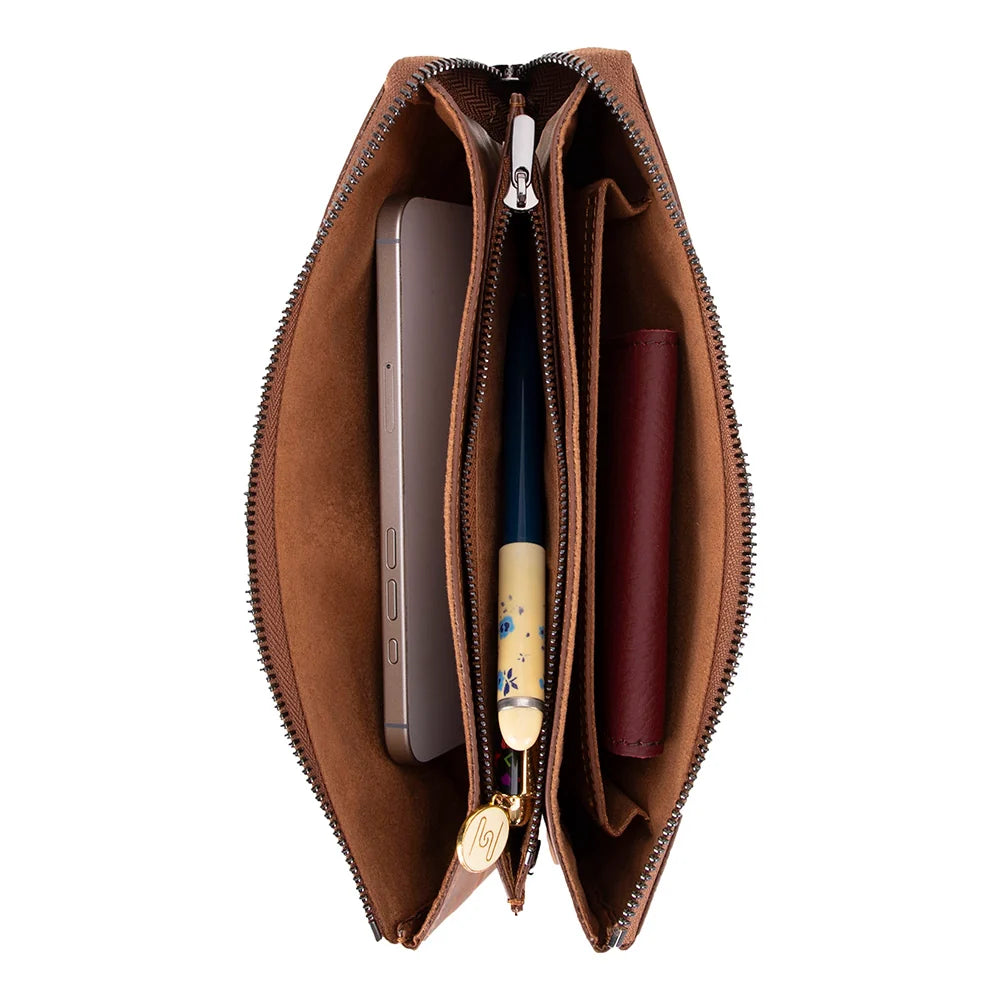 Majeste Clutch Geldbörse aus echtem Leder aus echtem Leder