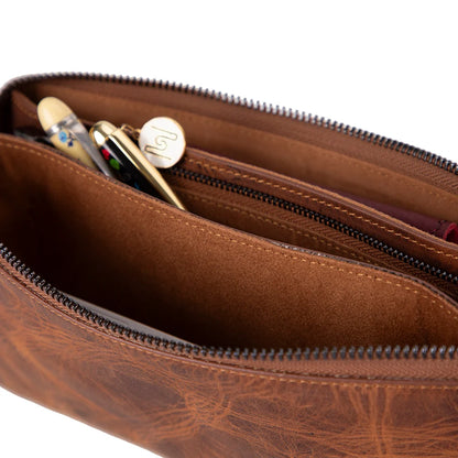 Majeste Clutch Geldbörse aus echtem Leder aus echtem Leder