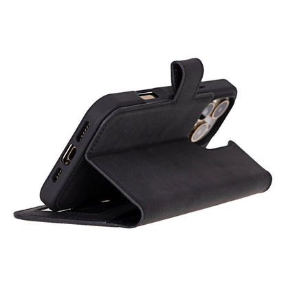 Liluri iPhone 16 Pro Max Detachable Leather Wallet Case