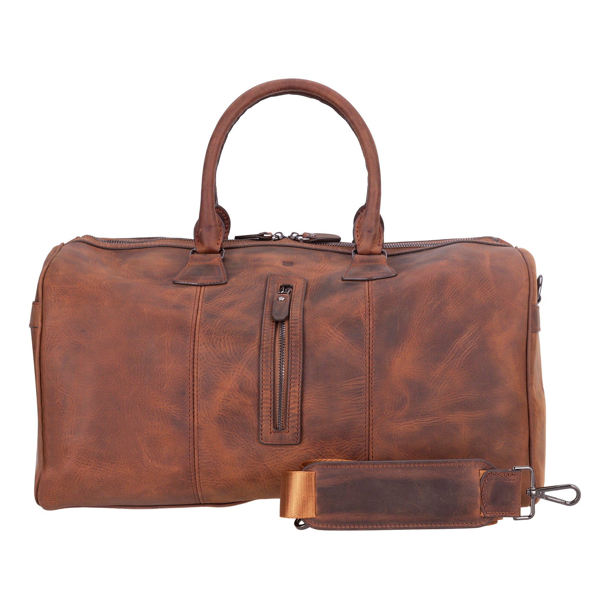 Crestiva Leather Weekend Duffle Bag