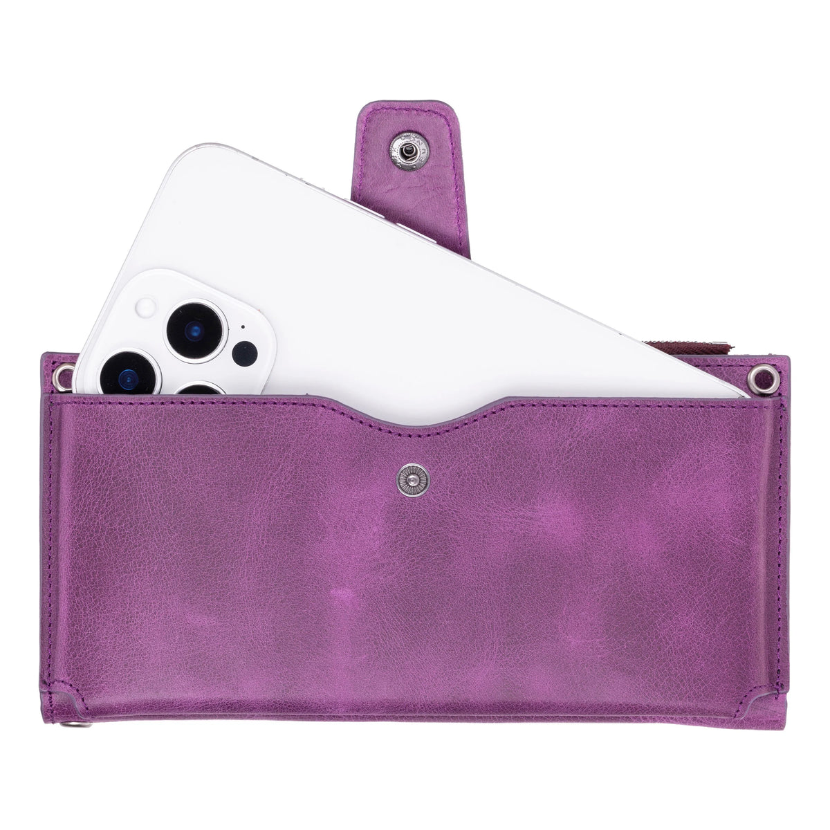 Lozan Strap Leather Crossbody Wallet
