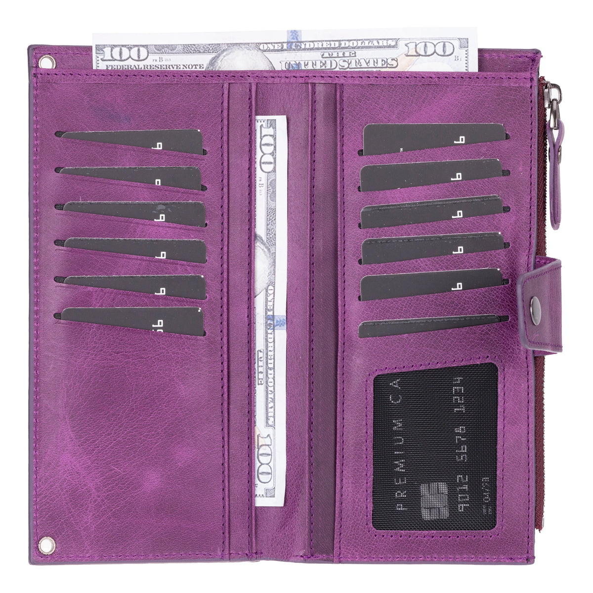 Lozan Strap Leather Crossbody Wallet