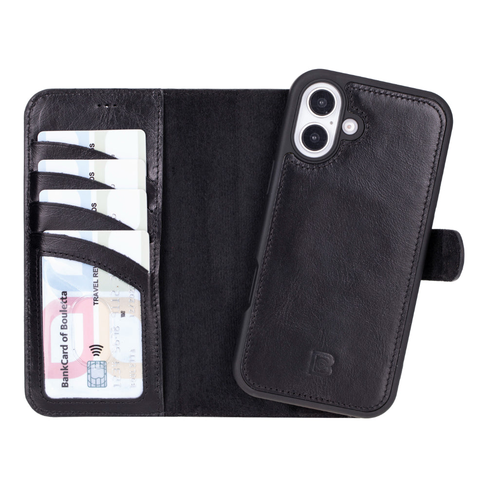 Magic iPhone 16 Leather Detachable Wallet Case