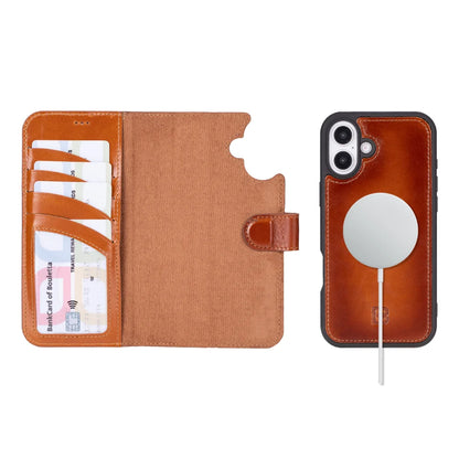 Magic iPhone 16 Leather Detachable Wallet Case