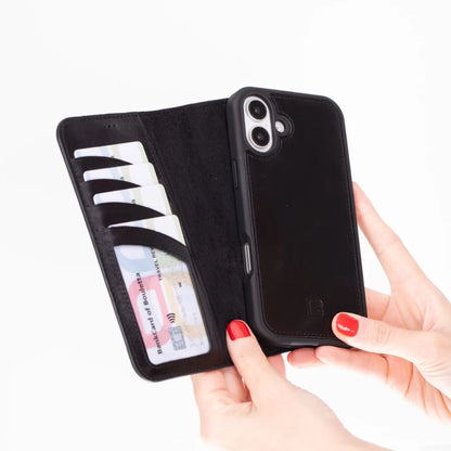 Magic iPhone 16 Leather Detachable Wallet Case