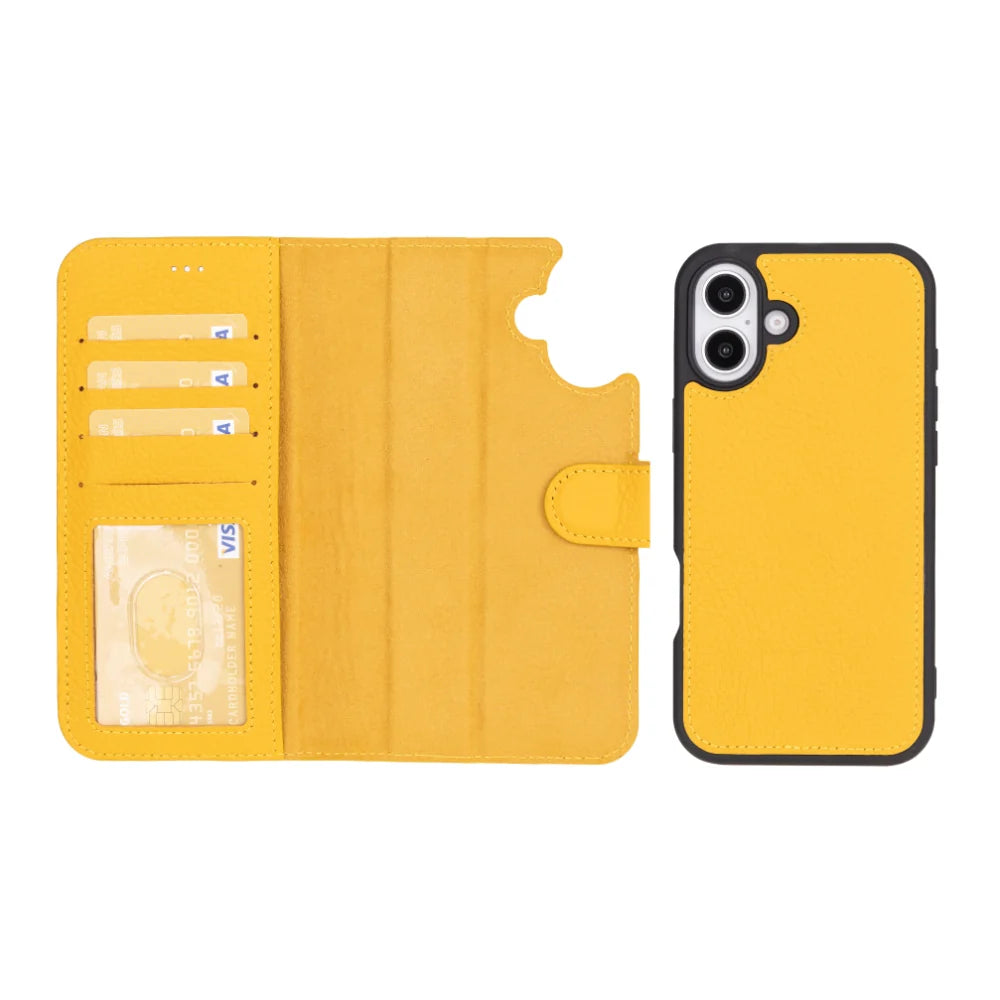 Magic iPhone 16 Plus Detachable Leather Wallet Case