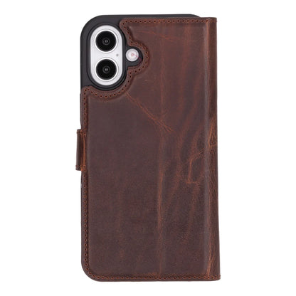 Magic iPhone 16 Detachable Leather Wallet Case