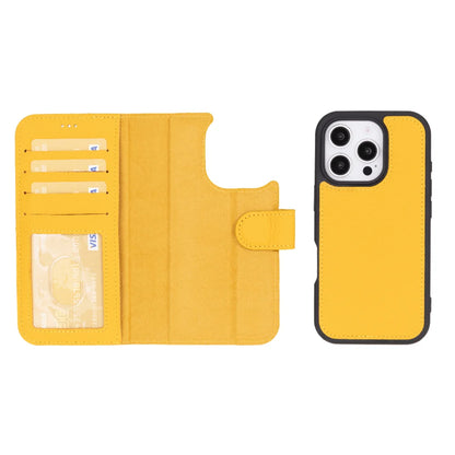 Magic iPhone 16 Pro Detachable Leather Wallet Case